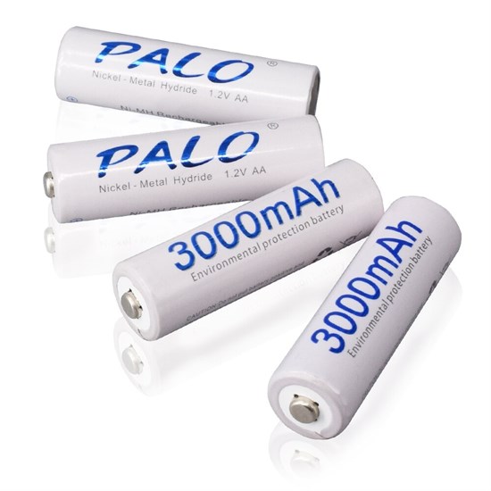 Аккумуляторы "AA" PALO PL-AA3000x4 (NiMH, 1.2V, 3000mAh) низкий саморазряд, упаковка 4шт. 36790 - фото 18750