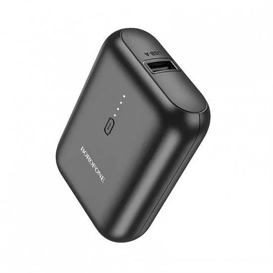 Портативный аккумулятор Borofone BJ31 5000mAh, вх.: USB-C, вых.: 1 x USB-Af, LED, чёрный 37325 - фото 18988
