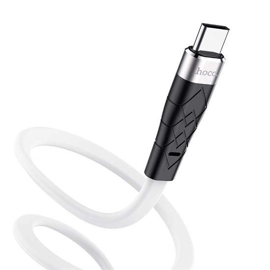 Кабель USB A --> Type-C (M) 1.0м (USB 2.0) hoco X53, белый, силиконовая оплётка, 3A 37389 - фото 19225
