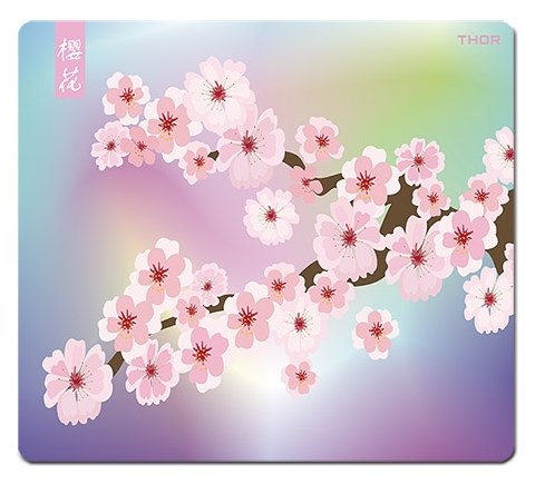 Коврик для мыши X-raypad Thor Pink Sakura XL (450x400x3мм) 37567 - фото 19388