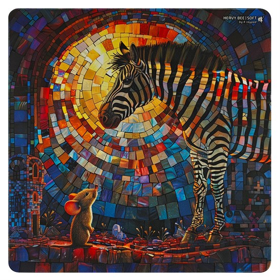 Коврик для мыши X-raypad Heavy Bee Blue Beast - Soft XL Square (500x500x4мм) 38012 - фото 19948