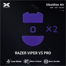Ножки для мыши (глайды) X-raypad Obsidian Air Skates для Razer Viper V3 Pro, комплект из 2-х наборов 38059 - фото 20103