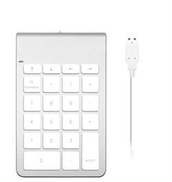Цифровой блок ACASIS USB-KB-A (18 клавиш, серебристый, кабель 0.6м), USB 36957 - фото 20169