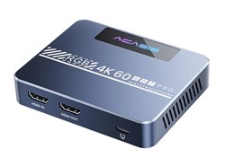 Плата видеозахвата ACASIS VC-007 Pro HDMI -> USB (4K 3840*2160@60Hz, HDR, VRR, mic/audio in, audio out, HDMI in/out, RGB, fan) 37983 - фото 20246