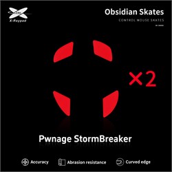 Ножки для мыши (глайды) X-raypad Obsidian для Pwnage StormBreaker, комплект из 2-х наборов 38189 - фото 20287