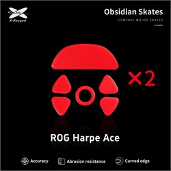 Ножки для мыши (глайды) X-raypad Obsidian Control для ASUS ROG Harpe Ace, комплект из 2-х наборов 38045 - фото 20532