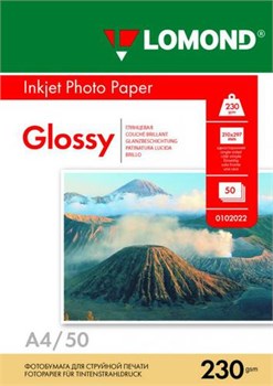 Бумага Lomond A4 Глянцевая 230г/м2 50л (0102022) 9108 - фото 20717