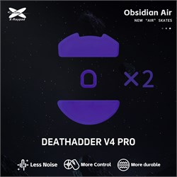 Ножки для мыши (глайды) X-raypad Obsidian Air для Razer DeathAdder V4 Pro, комплект из 2-х наборов 38828 - фото 21077