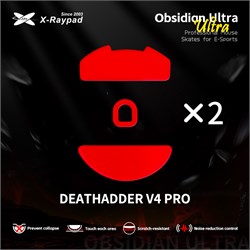 Ножки для мыши (глайды) X-raypad Obsidian Ultra для Razer DeathAdder V4 Pro, комплект из 2-х наборов 38833 - фото 21090