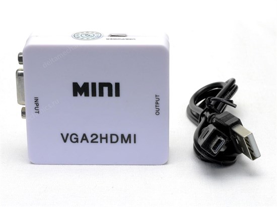 Переходник-конвертер VGA (15F) +audio jack (3.5mm) -> HDMI (F) 1080P 28327 - фото 5500