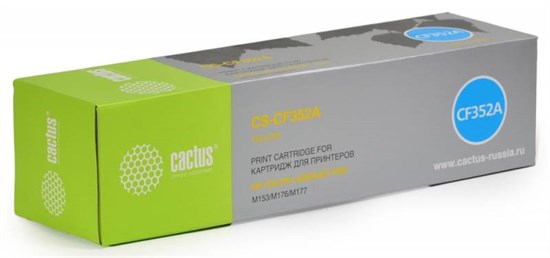 К-ж HP CF352A LaserJet M153/M176/M177 Yellow, Cactus 31364 - фото 5777