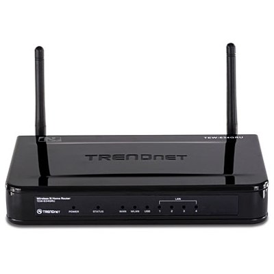 Маршрутизатор Wi-Fi 802.11n TrendNet TEW-634GRU 4*LAN-G+1WAN, 300Mbps, USB 22855 - фото 6163