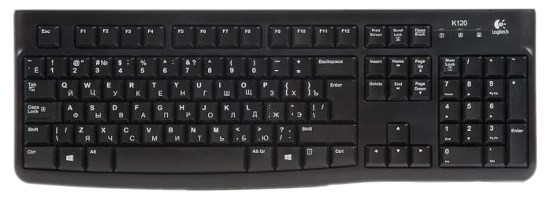 Клавиатура Logitech K120 Black (USB) (920-002522) 23880 - фото 6225