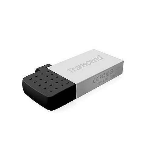 micro-USB + USB 2.0 Flash Drive 16GB Transcend JetFlash 380S, металл, серебро (TS16GJF380S) 29798 - фото 7426