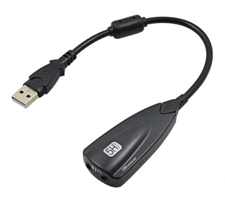 Звуковая карта 5Hv2 (для наушников, колонок + микрофон) USB2.0 28877 - фото 7887