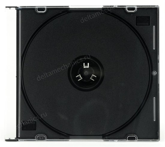 Коробка на 1 CD slim, black tray 10678 - фото 8196