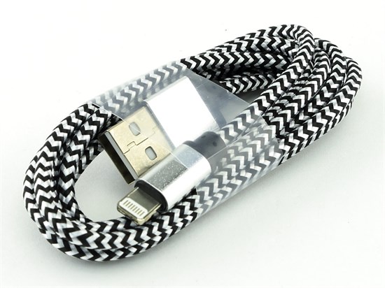 Кабель USB A --> Lightning 8pin (m) 1.2м для Apple, белый, Smart Buy iK512 met 31094 - фото 8214
