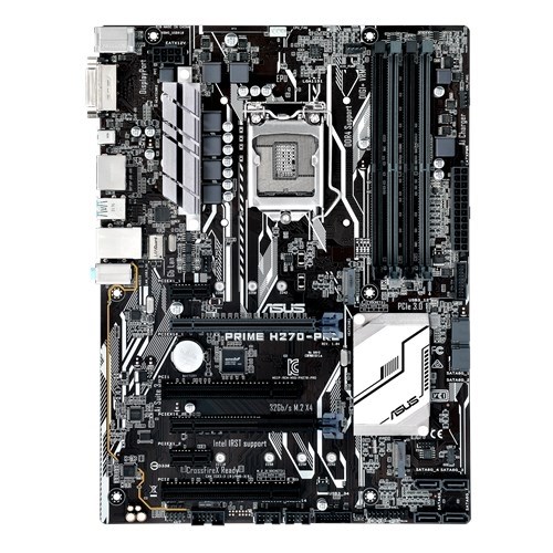 Socket 1151-v1 ASUS PRIME H270-PRO (iH270, 4xDDR4, SATA 6Gb/s, M.2, DVI/HDMI/DP, 6xUSB 3.0, GLAN, ATX) 32707 - фото 9912