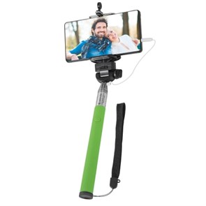 Монопод для селфи энергонезависимый Defender Selfie Master SM-02, 200-980мм, зеленый (29403) 32924