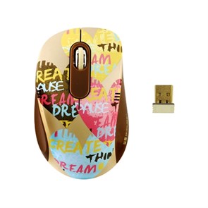 Мышь беспров. A4Tech G-Cube So Happy Together - Love, 1000dpi, мини-пр., USB (G7H-60L) 22655