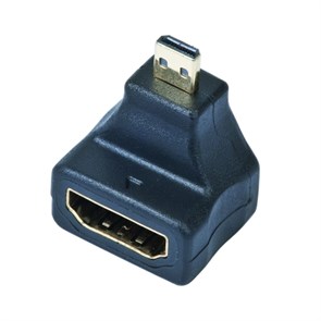 Переходник HDMI (19F) -> microHDMI (19M) угловой 30151