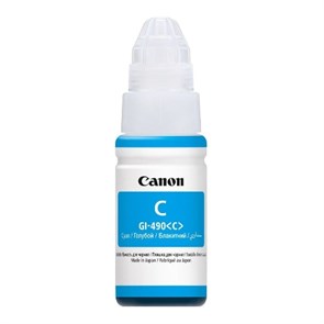 К-ж Canon GI-490 C Cyan (PIXMA G1400/2400/3400) 70мл, ориг. (0664C001) 31561