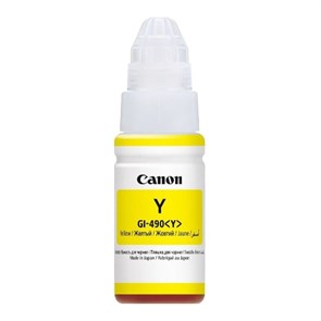К-ж Canon GI-490 Y Yellow (PIXMA G1400/2400/3400) 70мл, ориг. (0666C001) 31562