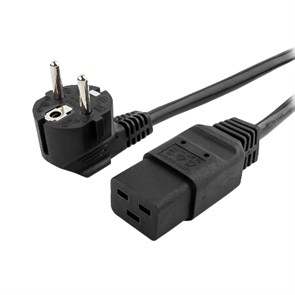 Кабель питания для серверного оборудования 1.8 м (вилка CEE 7/7 -  вилка IEC-320-C19, 16A, 3x1.5мм2) (PC-186-C19) 30735
