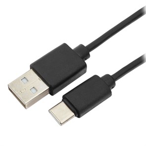 Кабель USB A --> Type-C (M) 1.8м (USB 2.0) Гарнизон, черный 32966
