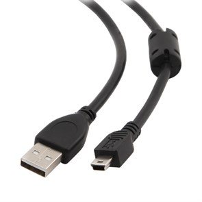 Кабель USB A --> mini-USB 5P 1.8м (USB 2.0), профессиональный с фильтром 12005