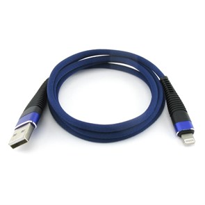 Кабель USB A --> Lightning 8pin (m) 1.0м для Apple, синий, Floveme (T21510) 32925