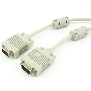 Кабель SVGA 15M-15M (сигн., экранированный, 2 фильтра) 1.8м 5701