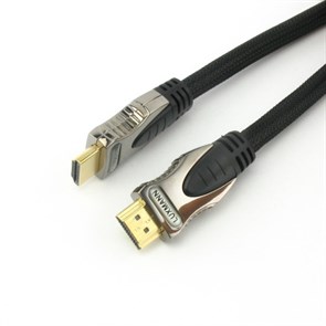 Кабель HDMI19M - HDMI19M Luxmann 10.0м (0.35 Cu OFC 99.999%, разъемы Gold 24K) 29401