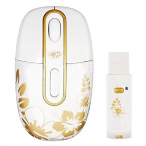 Мышь беспров. A4Tech G-Cube Aloha - Golden Sunrise, 1000dpi, белая, USB (G4A-10SR) 22649