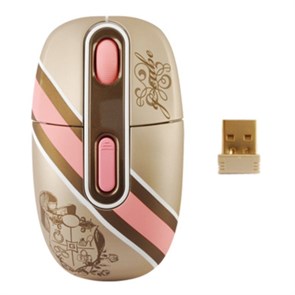 Мышь беспров. A4Tech G-Cube Royal Innocence, 1000dpi, розовая, USB (G4R-10RI) 22651