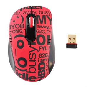 Мышь беспров. A4Tech G-Cube ChatRoom - Red, 1000dpi, мини-пр., красная, USB (G7CR-60R) 22653