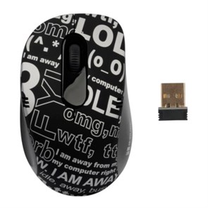 Мышь беспров. A4Tech G-Cube ChatRoom - Black, 1000dpi, мини-пр., черная, USB (G7CR-60B) 23073