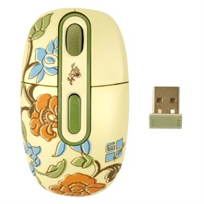 Мышь беспров. A4Tech G-Cube Floral Fantasy - Spring, USB (G7F-10SP) 26476