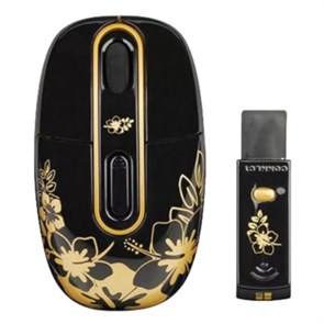 Мышь беспров. A4Tech G-Cube Aloha - Golden Sunset, 1000dpi, черная, USB (G4A-10SS) 22650