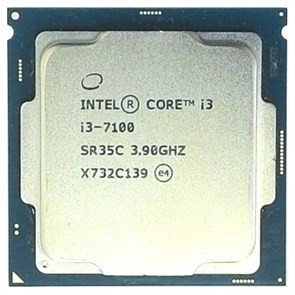 Intel Core i3-7100 3МБ, 3.9ГГц, Intel HD Graphics 630, S1151, 51W, OEM 32301
