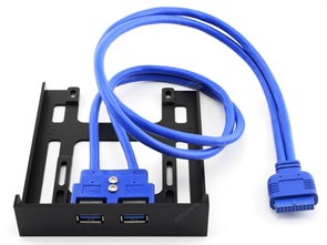 Панель 2xUSB 3.0 в отсек 3.5" (20-pin) 28460