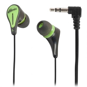 Ritmix RH-012 Black (внутриканальные, 20Гц-20кГц, 32Ом, 104 дБ/мВт, 3.5мм, кабель 1,2 м) 33210