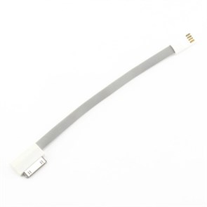 Кабель USB Am->Apple 30-pin, для iPhone4/iPod/iPad, угловой разъём, серый, 0.2м (OX-DCC012) 33534