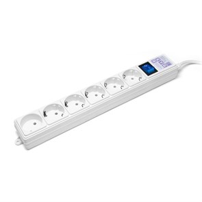 Сетевой фильтр Power Cube 5+1 розеток, 0.5м, белый (16A, макс. нагрузка 3.5 кВт) SPG(5+1)-16B-0,5М 32725
