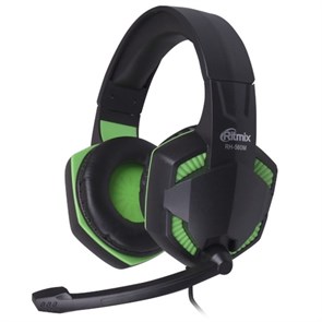 Ritmix RH-560M Gaming (оголовье, закрытая, 20Гц-20кГц, 32Ом, 105 дБ/мВт / -58 дБ мик., 2*3,5 мм, кабель 2м) 33601