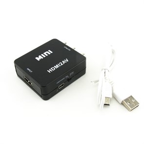 Переходник-конвертер HDMI (F) -> 3xRCA, питание USB 29985