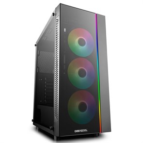 ATX Deepcool MATREXX 55 V3 ADD-RGB 3F Black зак. стекло, 3x120ARGB[6x120/5x140+1x120], 3xUSB3.0+2.0, GPU<370мм CPU<160мм БП<170мм 33876
