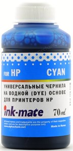 Чернила для HP универсальные Cyan [Dye] (70мл) Ink-Mate HIMB-UC 30606