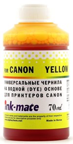 Чернила для Canon CLI-8/CL-41/51/511/513/CLI-521/426/441/446/451/526/726 Yellow [Dye] (70мл) Ink-Mate CIMB-UY 31242