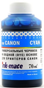 Чернила для Canon CLI-8/CL-41/51/511/513/CLI-521/426/441/446/451/526/726 Cyan [Dye] (70мл) Ink-Mate CIMB-UC 31293